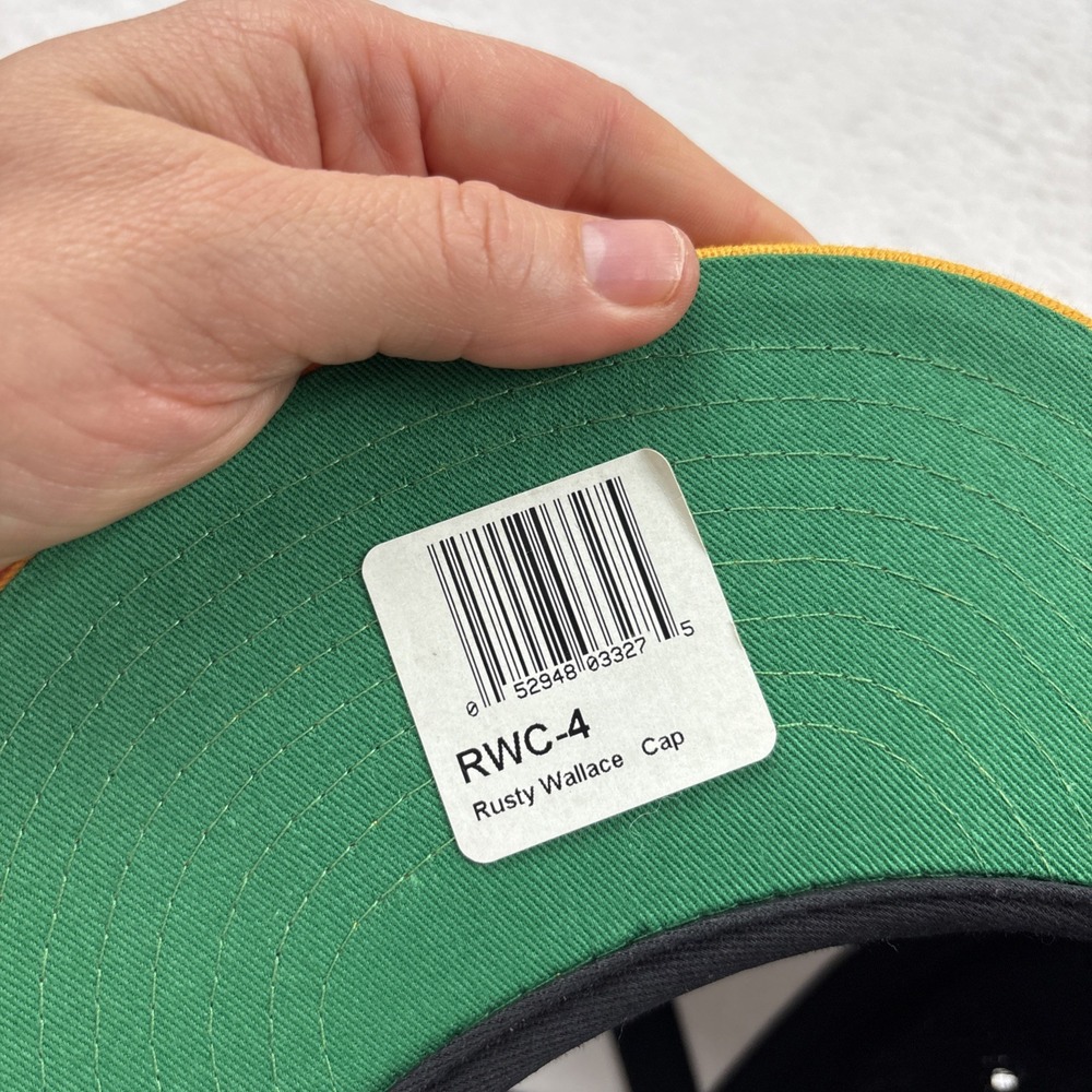 VINTAGE NASCAR Rusty Wallace #2 Miller Racing Snapback Hat NWT Made in USA 90s - Picture 8 of 12